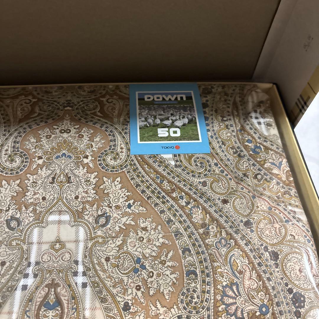 羽毛掛ふとん　肌掛け　Burberry バーバリー