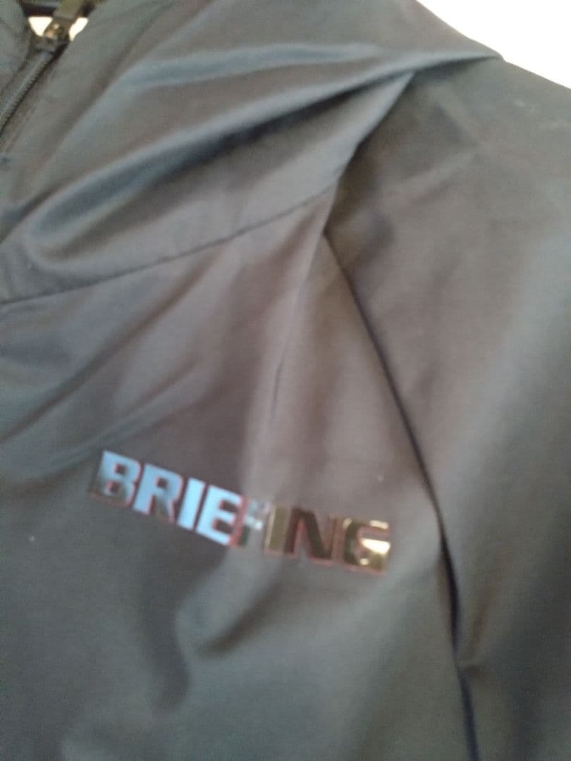 BRIEFING 3Dプリントポケッタブルパーカー レディースL 黒