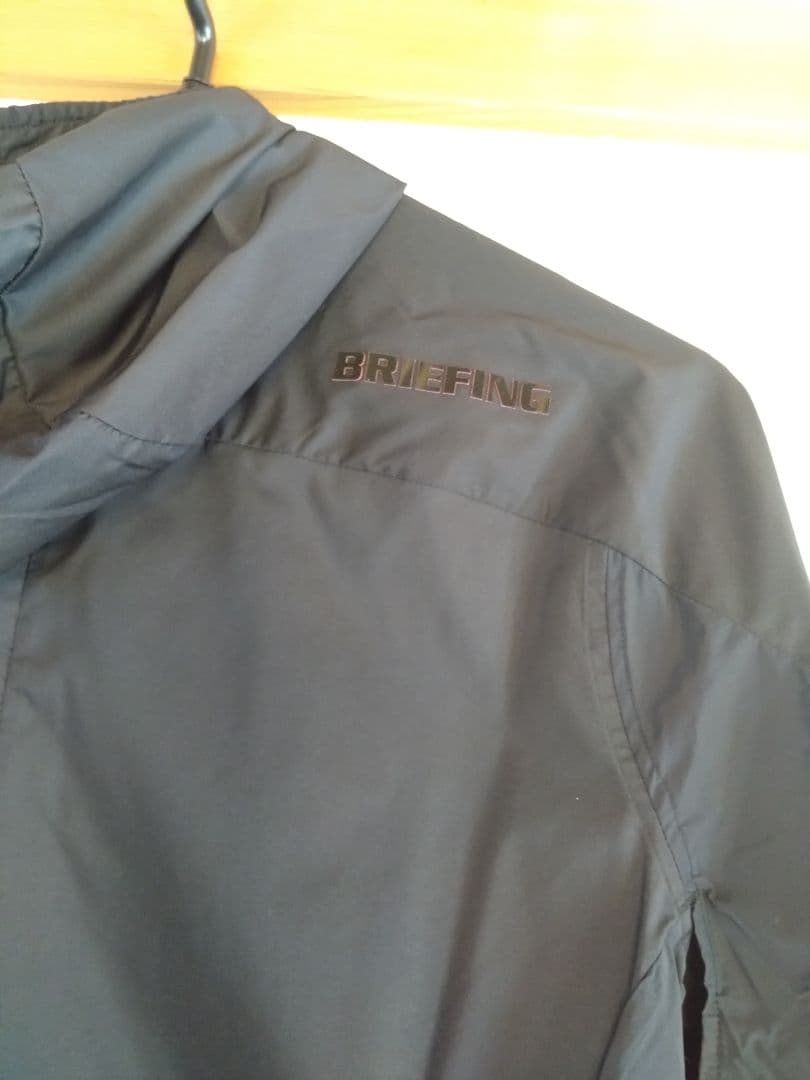 BRIEFING 3Dプリントポケッタブルパーカー レディースL 黒
