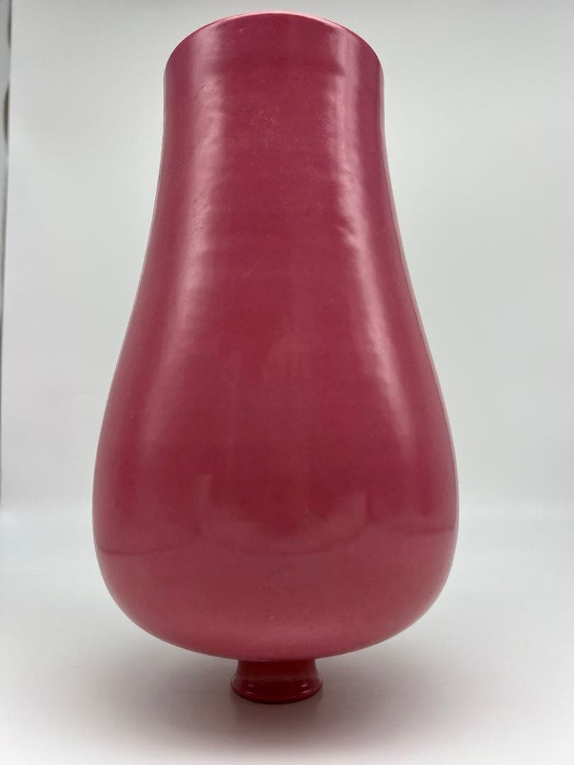 中国民国〜50年代の胭脂紅梅瓶唐物古美術品　江戸アンティーク骨董コレクション青磁