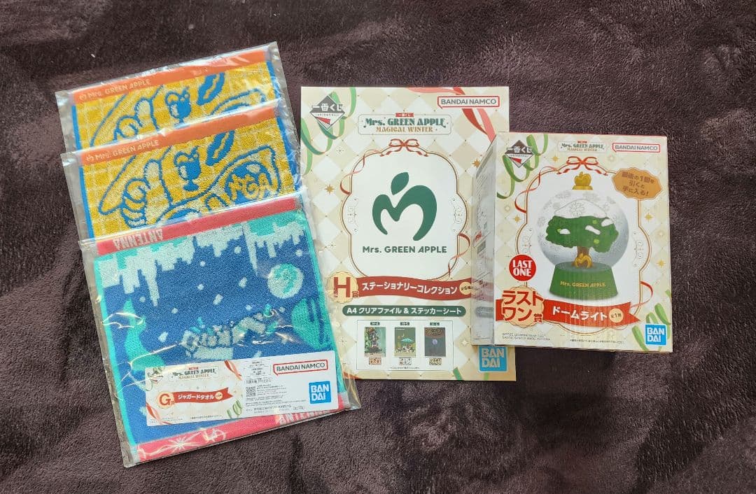Mrs. GREENAPPLE 一番くじラストワン賞・Ｇ賞タオル3枚・H賞セット