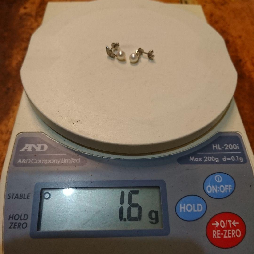 ヴィンテージ プラチナ Pt900アコヤ パールピアス ダイヤモンド