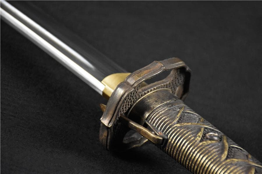 銅柄95軍刀 日本刀 模造刀 居合刀 武士道 武蔵 鑑賞用 手鍛造打