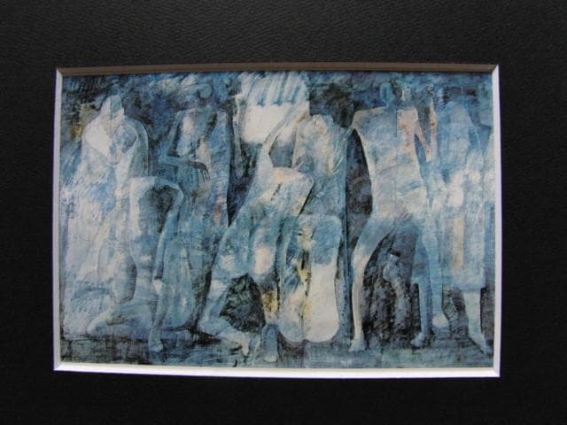 佐藤定、風の日の埋葬（シルクロード）、希少な画集より