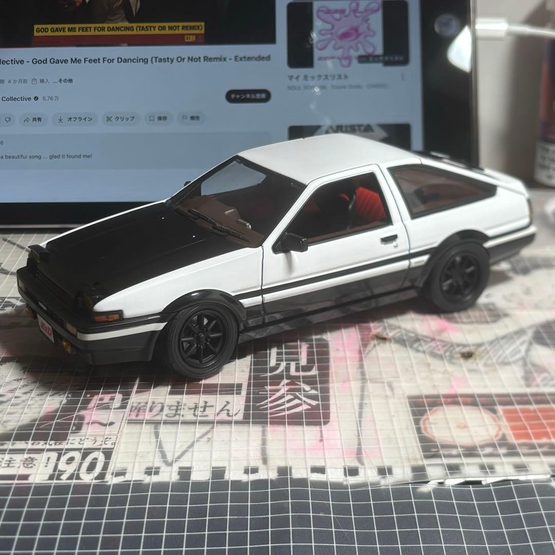 アオシマ DISM AE86 トレノ ダイキャスト 頭文字D イニシャルD