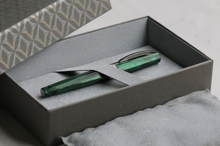 【Amami 新品文具】 VISCONTI ミレージュ 万年筆 エメラルド F