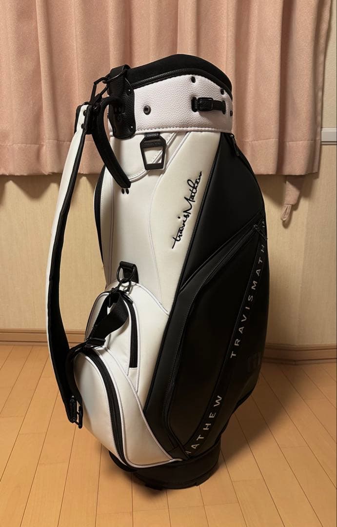 TRAVIS MATHEW キャディバッグ ブラック/ホワイト