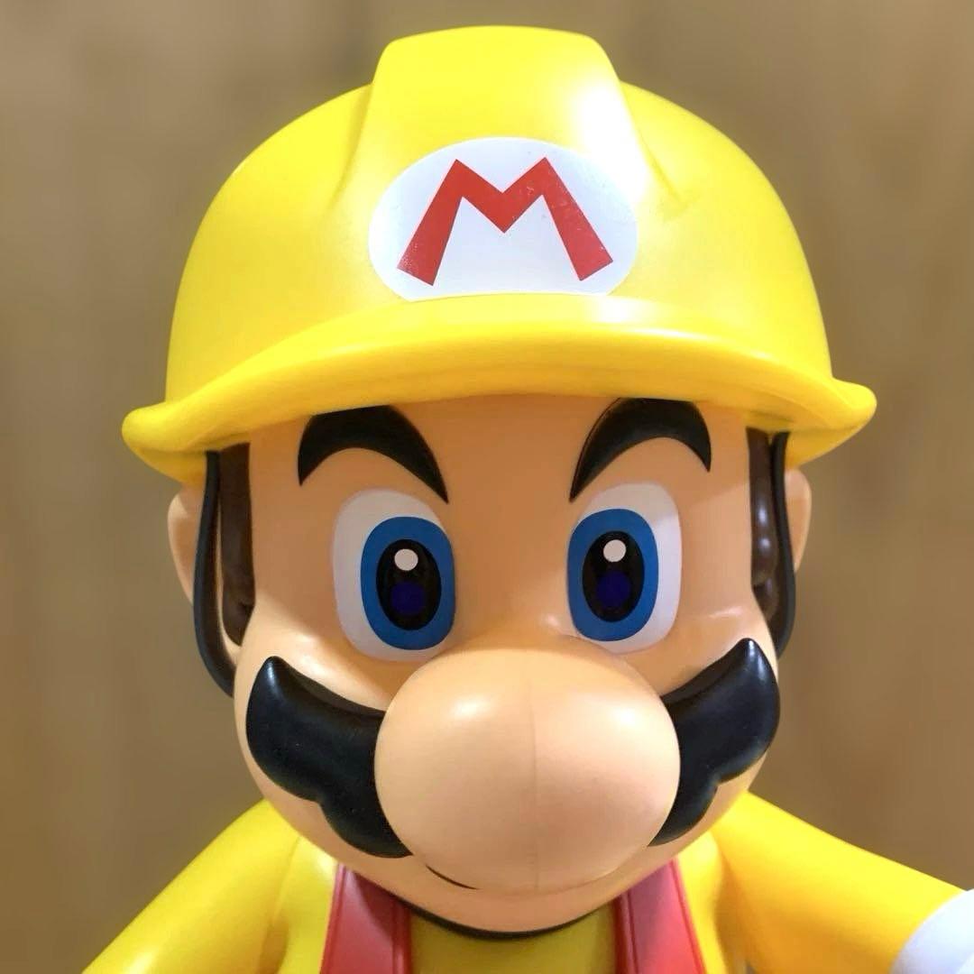 【SUPER MARIO】キャラクター　工事作業服〈手足が動かせます〉中古品　Ⓜ︎