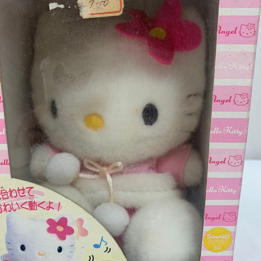 未開封・レア　1999 ごきげんハローキティ エンジェル 動くぬいぐるみ