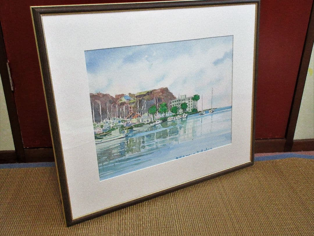 水彩画「諸磯湾」