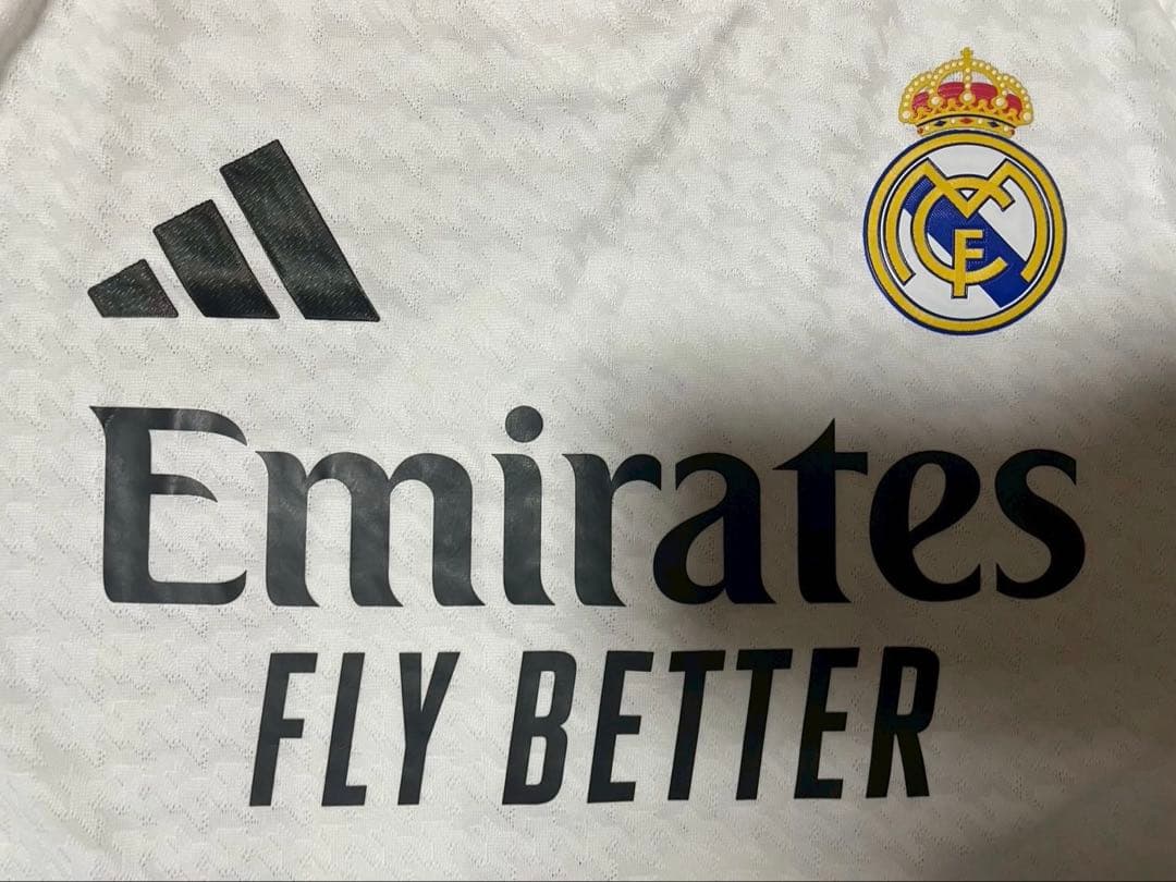 【正規品／オーセンティック】レアル24-25 ホーム #9エムバペフルパッチXL