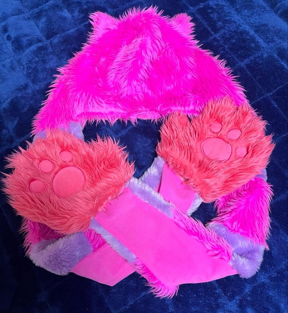 ディズニー　チェシャ猫　マフラーキャップ　ファンキャップ　不思議の国のアリス