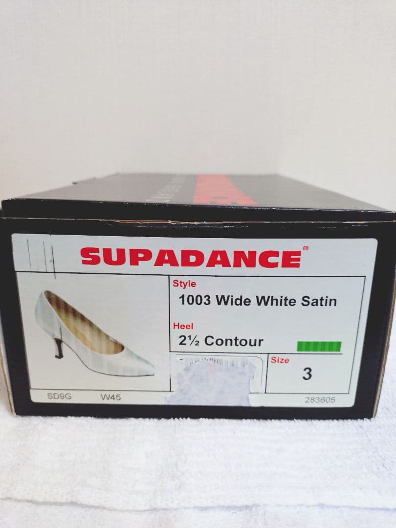 格安新品 SUPA1003ワイドサテンボールルームシューズ