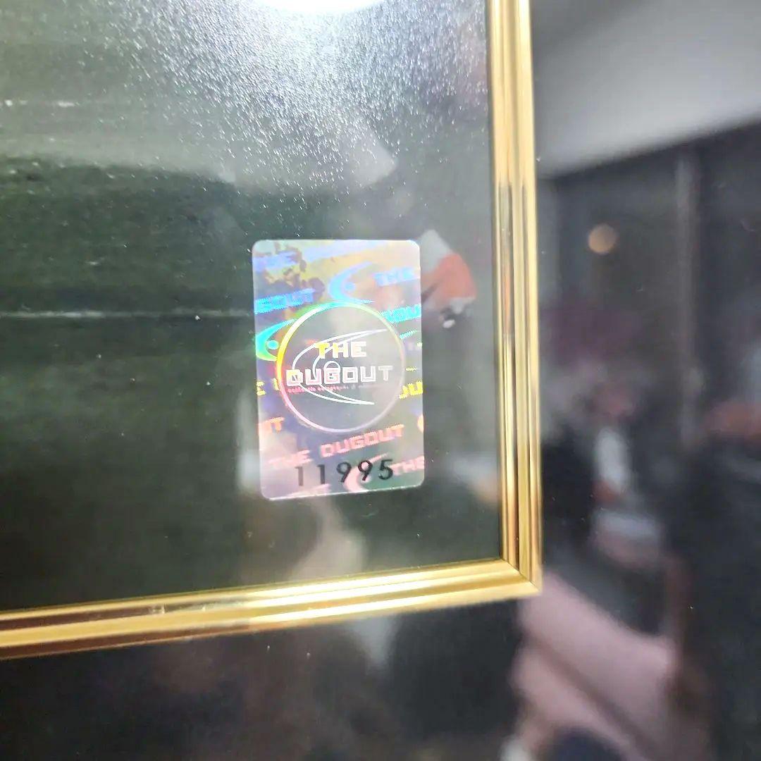 メッシ　サイン　アートパネル　バルセロナ　ダグアウト