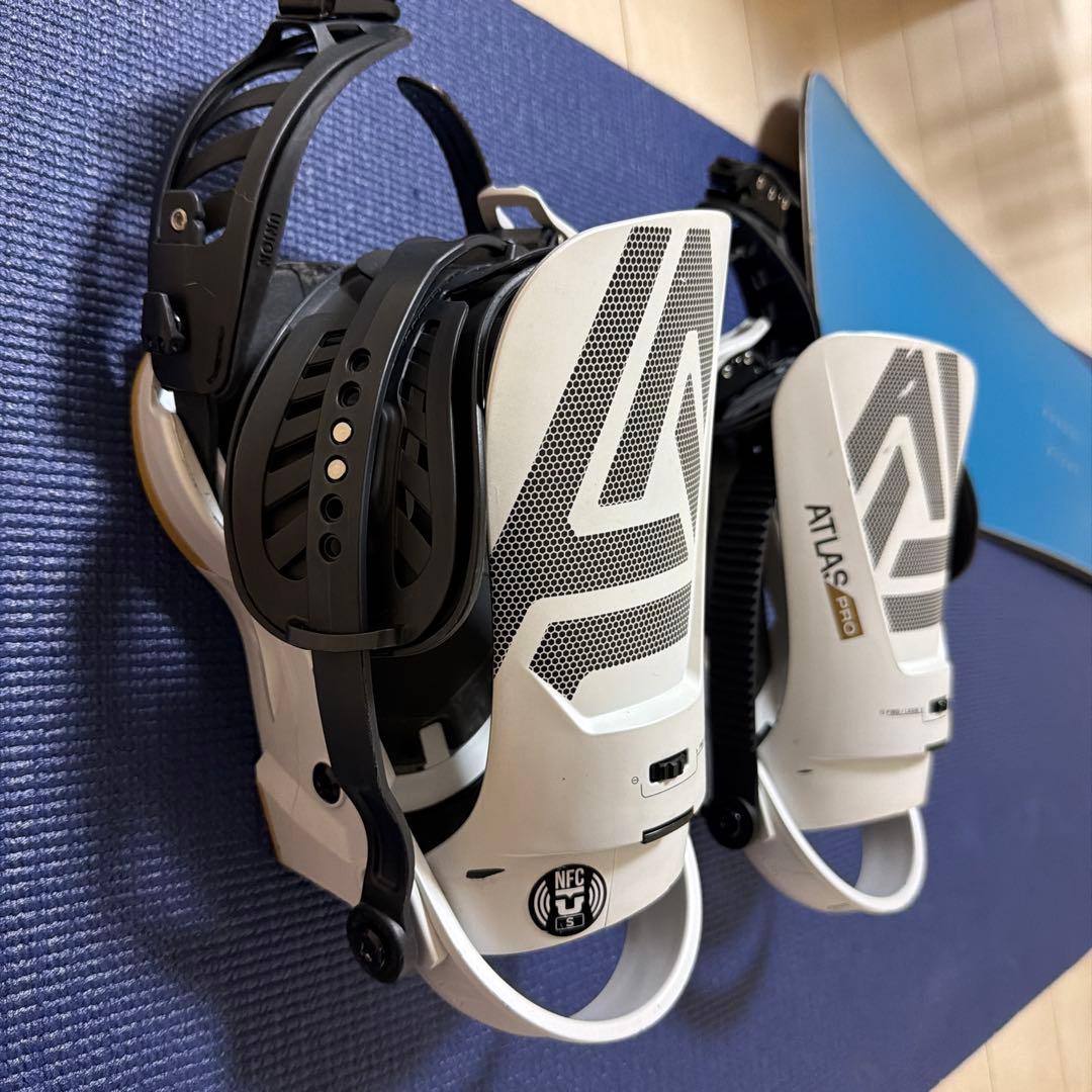 ATLAS Pro スノーボードビンディング ホワイト Sサイズ