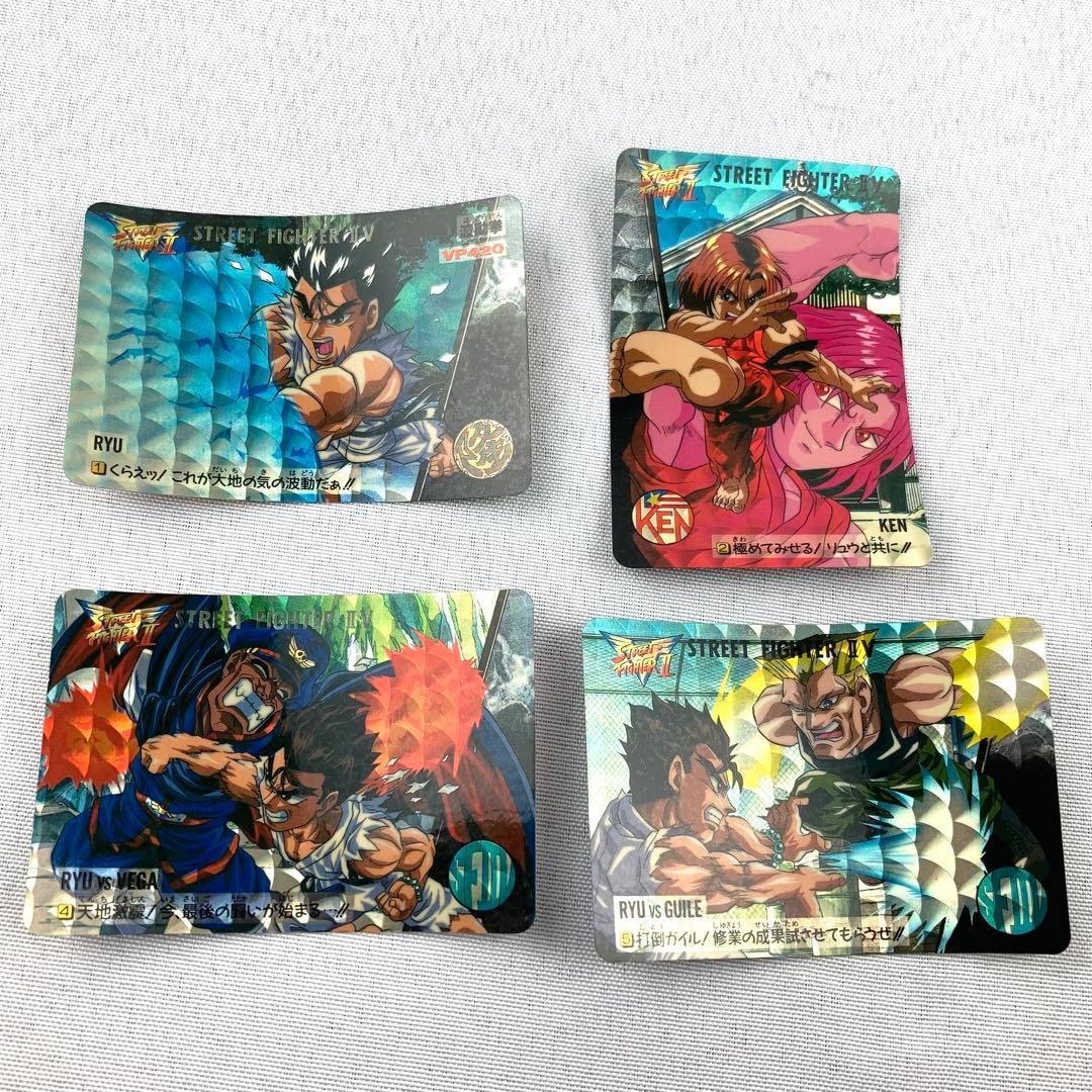 カードダス ストリートファイターⅡV キラ4枚 ノーマルコンプ36枚