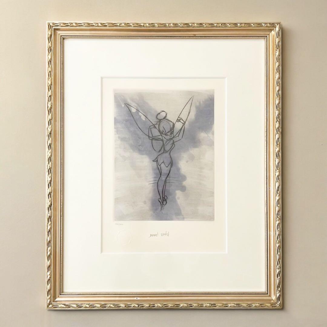 【希少】マーク・デイヴィス ティンカーベル 絵画 アクアチント