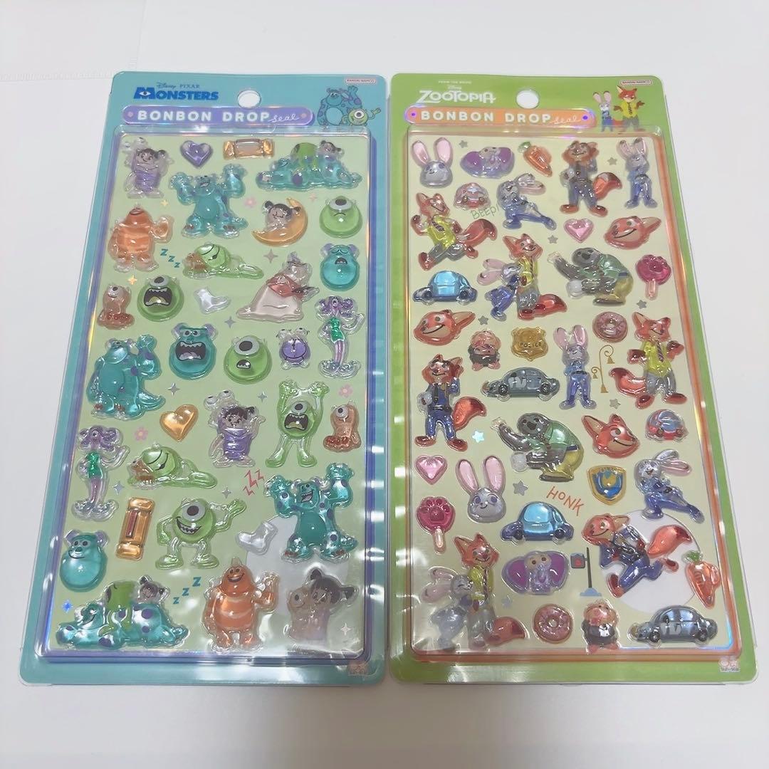 正規品 ディズニー ボンボンドロップシール まとめ売り 3枚セット