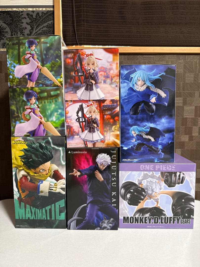 フィギュア　６点(呪術廻戦　ヒロアカ　モンスト　転スラ　ワンピース)
