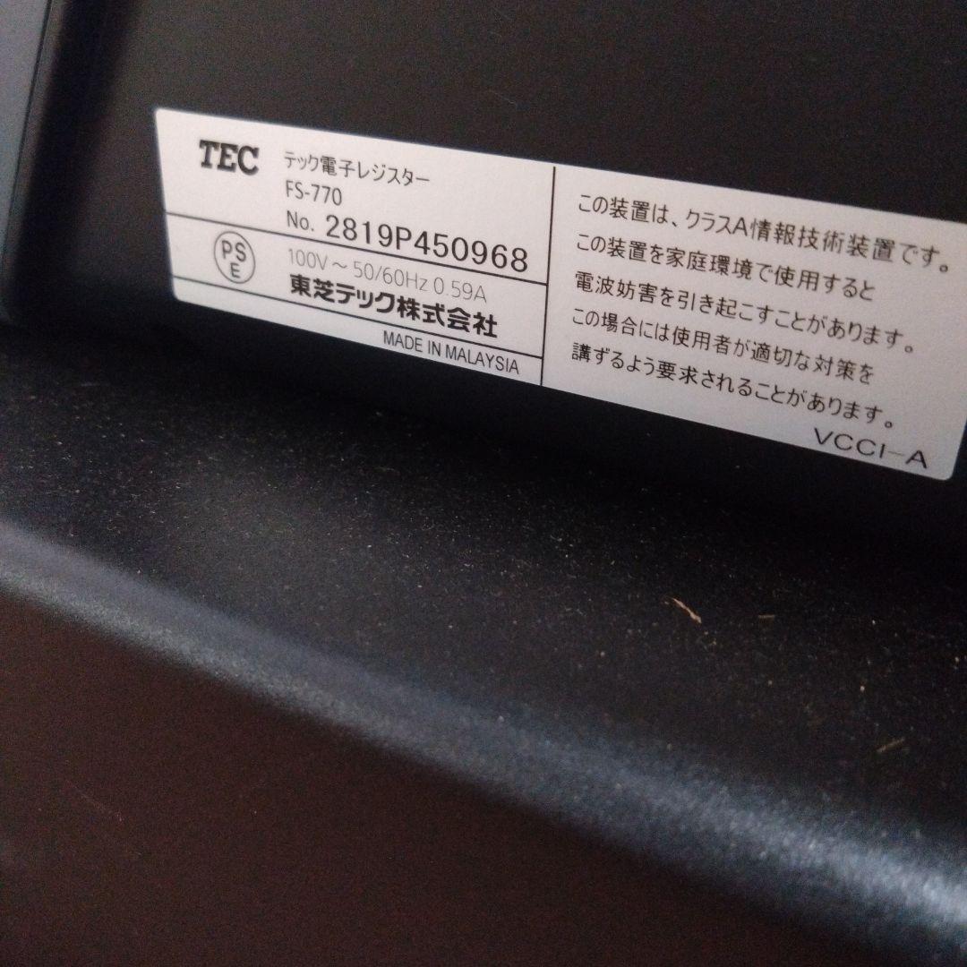 TEC　電子レジスター　FS-770
