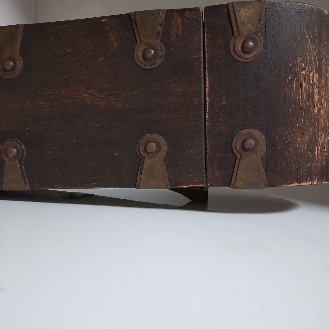 アンティーク 木製 ワイン ボックス 金具付き