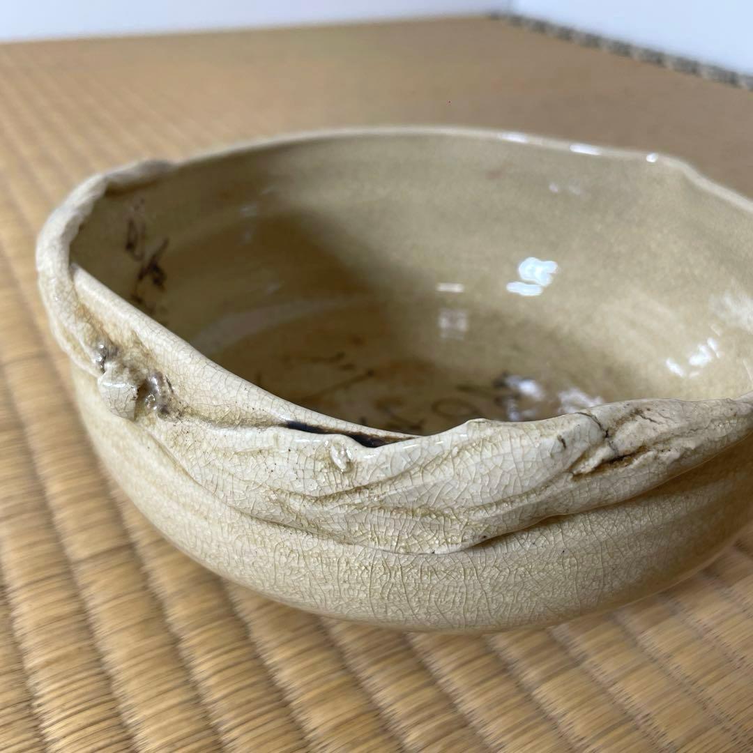 #XG555 江戸期尼僧歌人・陶芸家・大田垣蓮月・桃形菓子鉢・茶道具・骨董