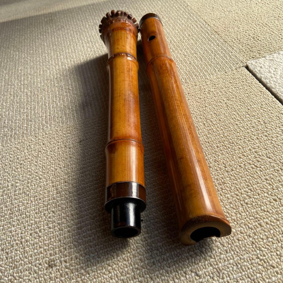 252尺八　ニ尺一寸管　晏弘銘ニ印