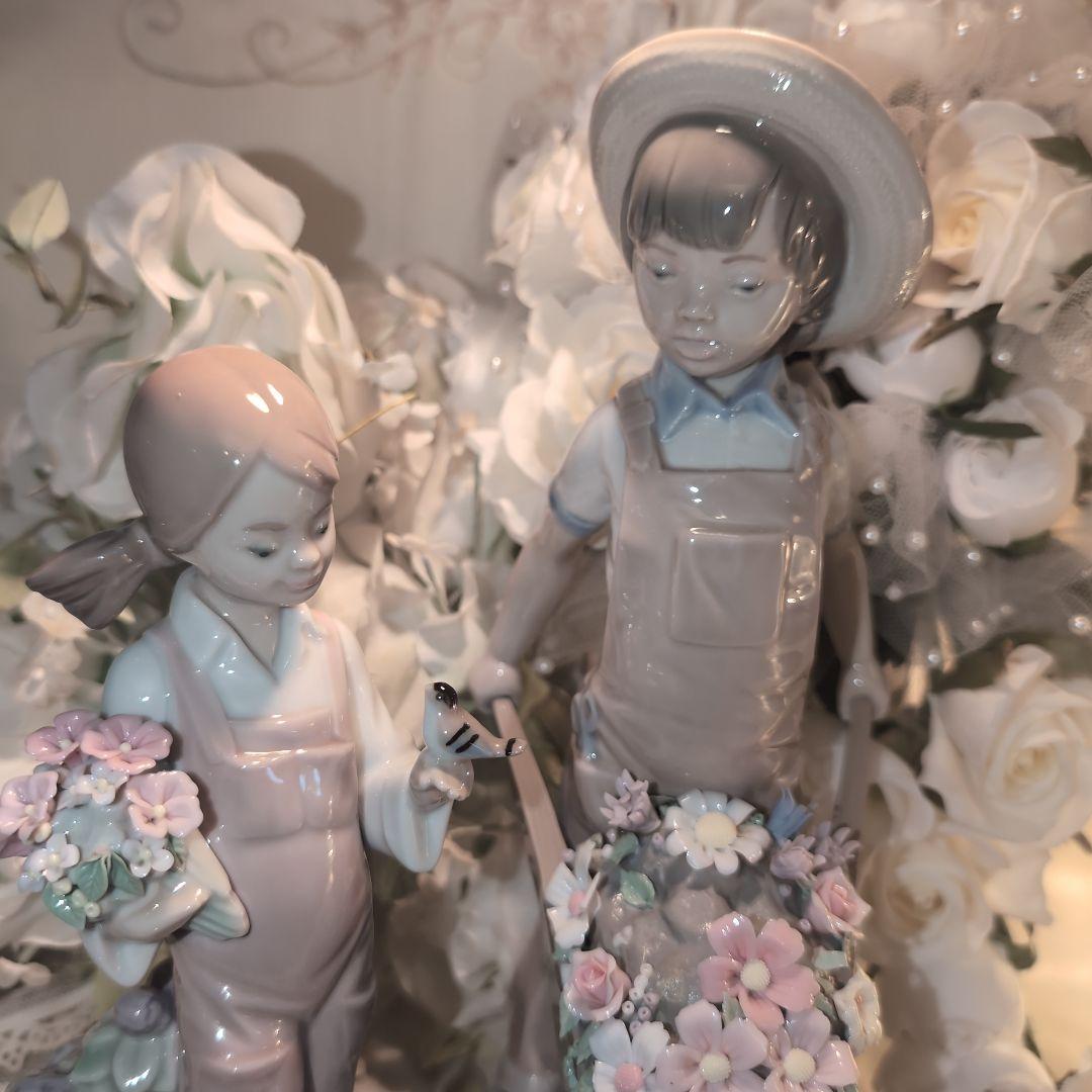 ♥LLADROリヤドロ♥ガラスケース付き♥三点セット❤️