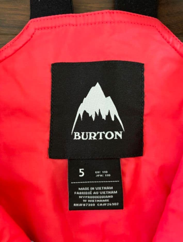 BURTON キッズウェア上下セット ジャケットXS・パンツXS（５）セット