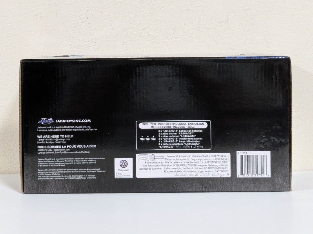 JADA TOYS　セサミストリート　クッキーモンスター　ワーゲンバス　ミニカー