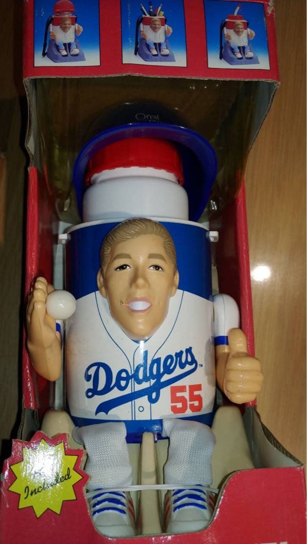 80年代製新品！LAドジャース№55オーレル・ハーシュハイザー　3IN1