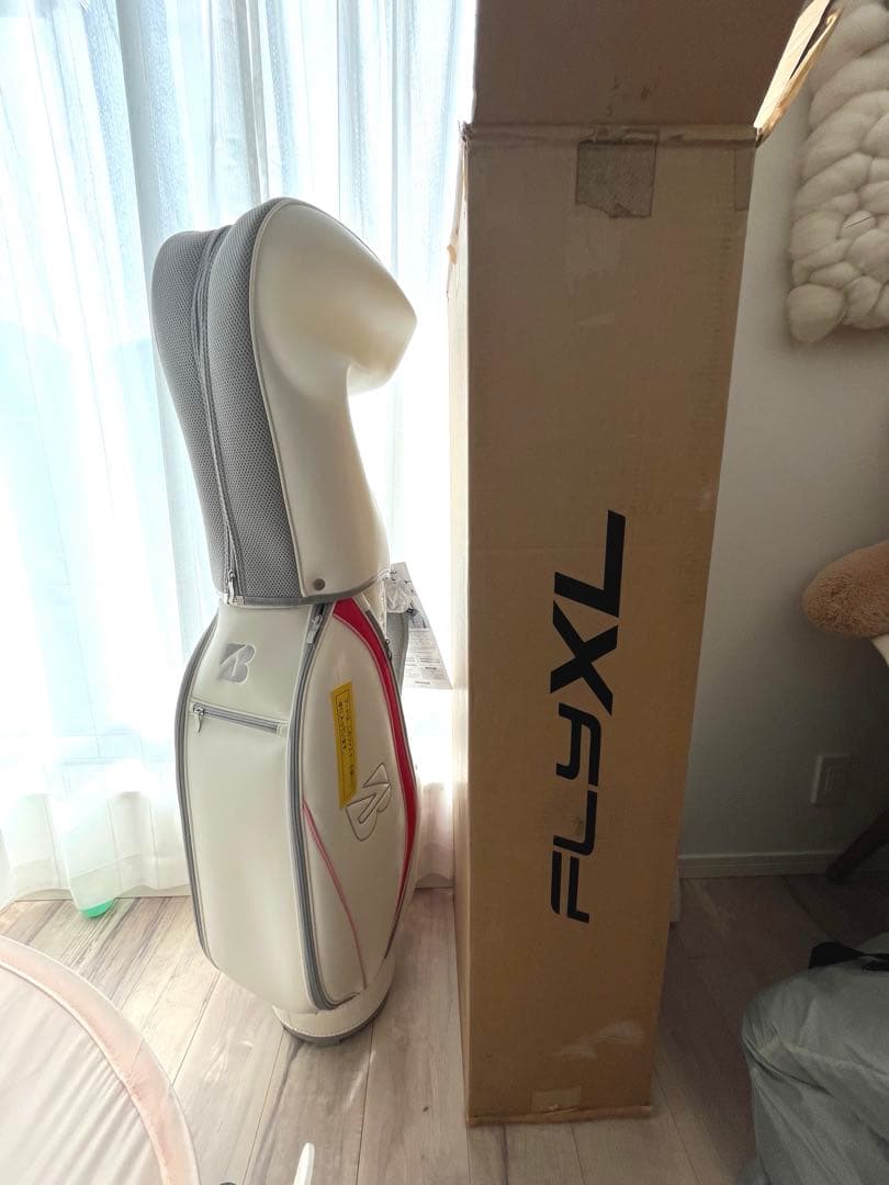 【新品未使用】ブリヂストン キャディバッグ BG-100Lホワイト/レッド