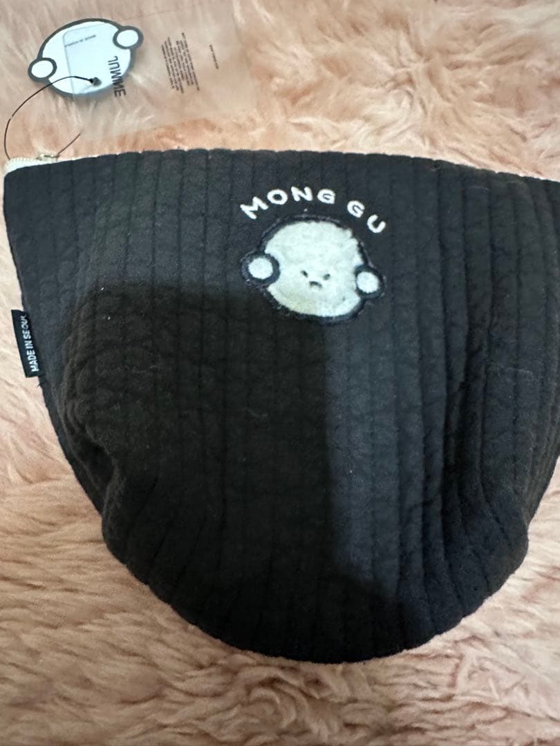 韓国JUMINE ビションフリーゼヌビ素材ポーチ　新品