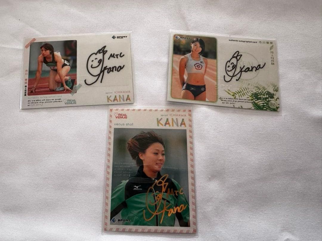 リアルヴィーナス 市川華菜 陸上短距離 サイン入り他