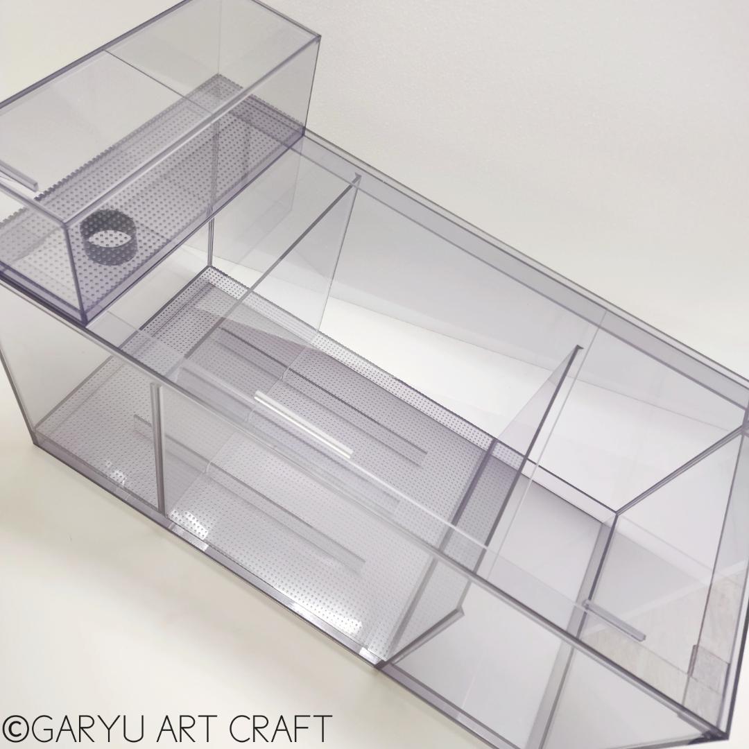 □大型3層式濾過槽□W900×D450×H450□オーバーフロー水槽用□