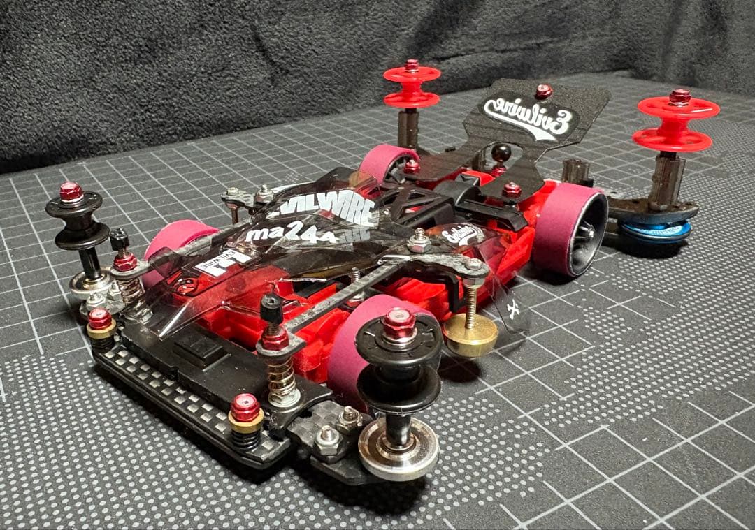 ミニ四駆 アバンテMk.II msフレキ 赤　レッド