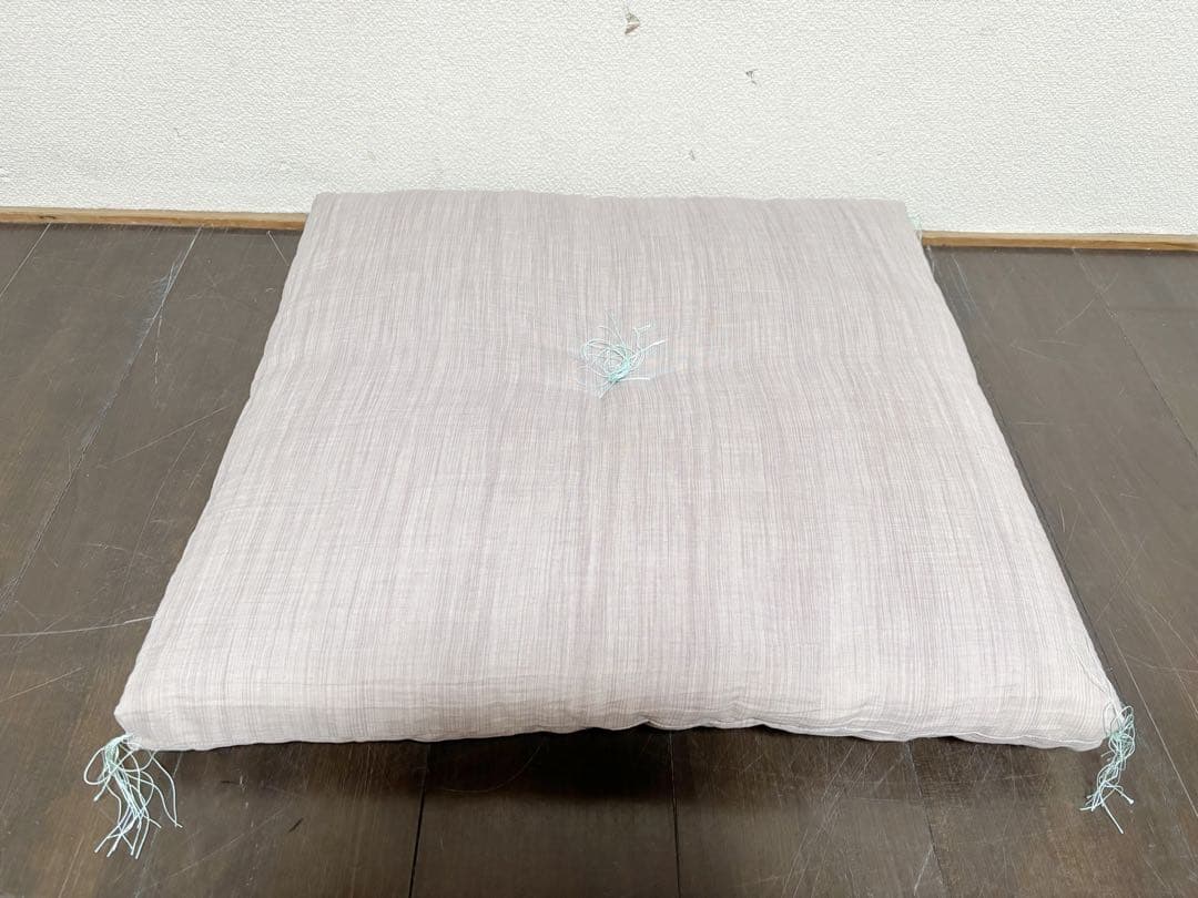 未使用 茶道具 手作り 座布団5客 銘仙判55cm×59cm 敷物 茶席 紙箱