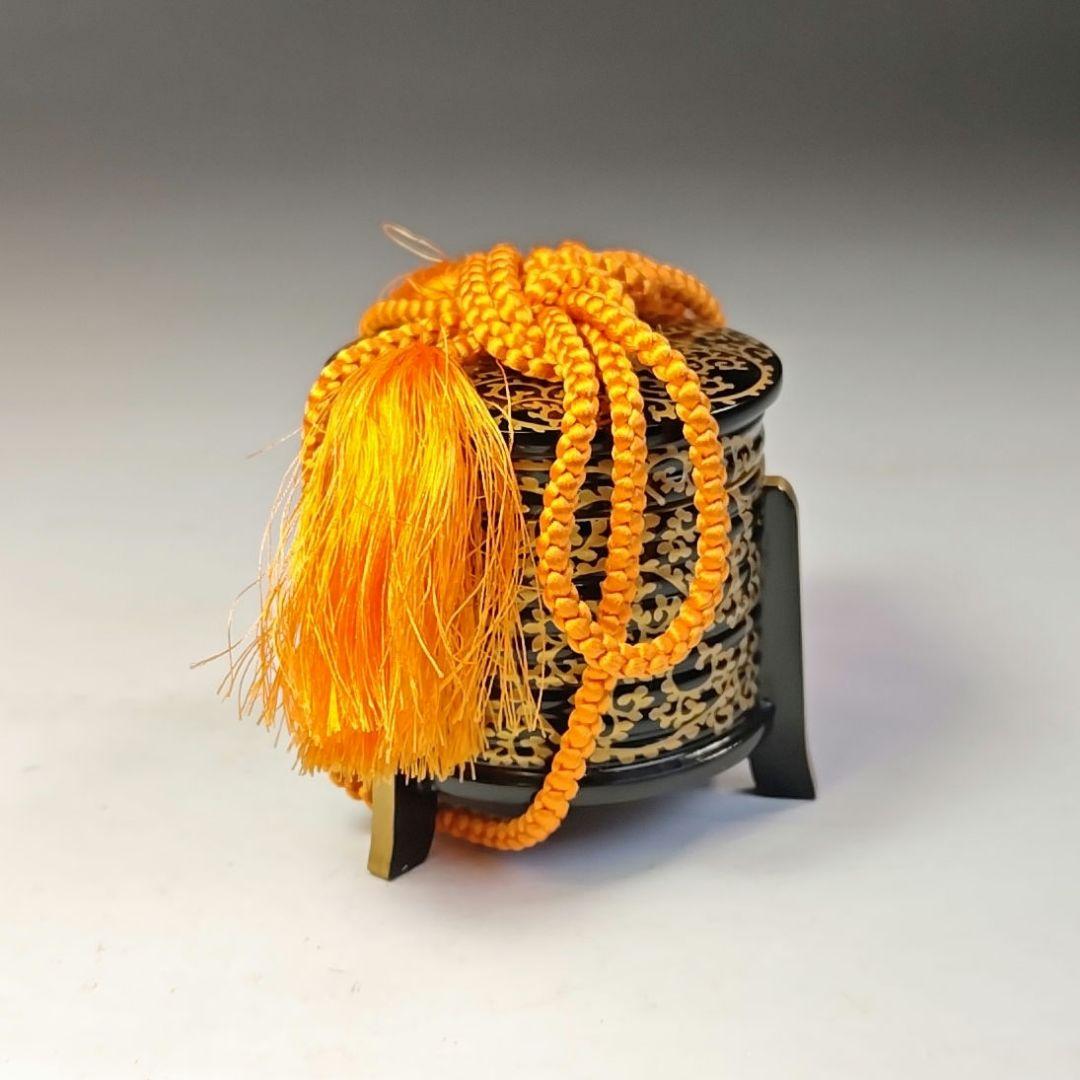 イ743 香合『土居義峰』『蛸唐草蒔絵　外居　香合　共箱』茶道具　漆塗