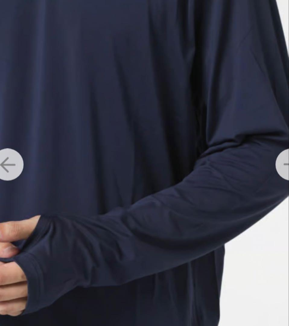 RLX ゴルフ ジャージ モックネック ロング スリーブ シャツ L ネイビー