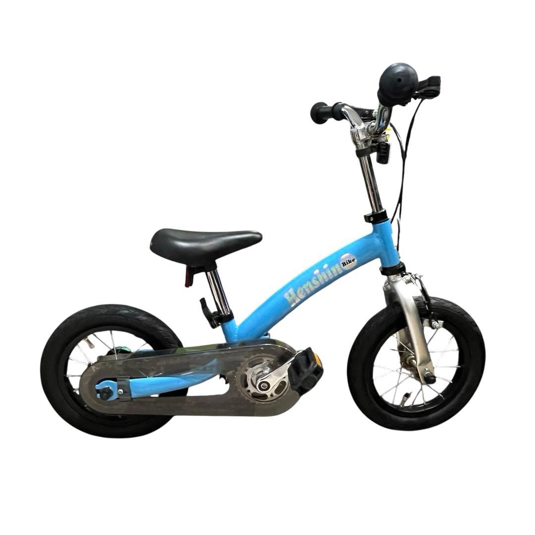 美品☆へんしんバイク2 12インチ　パステルブルー