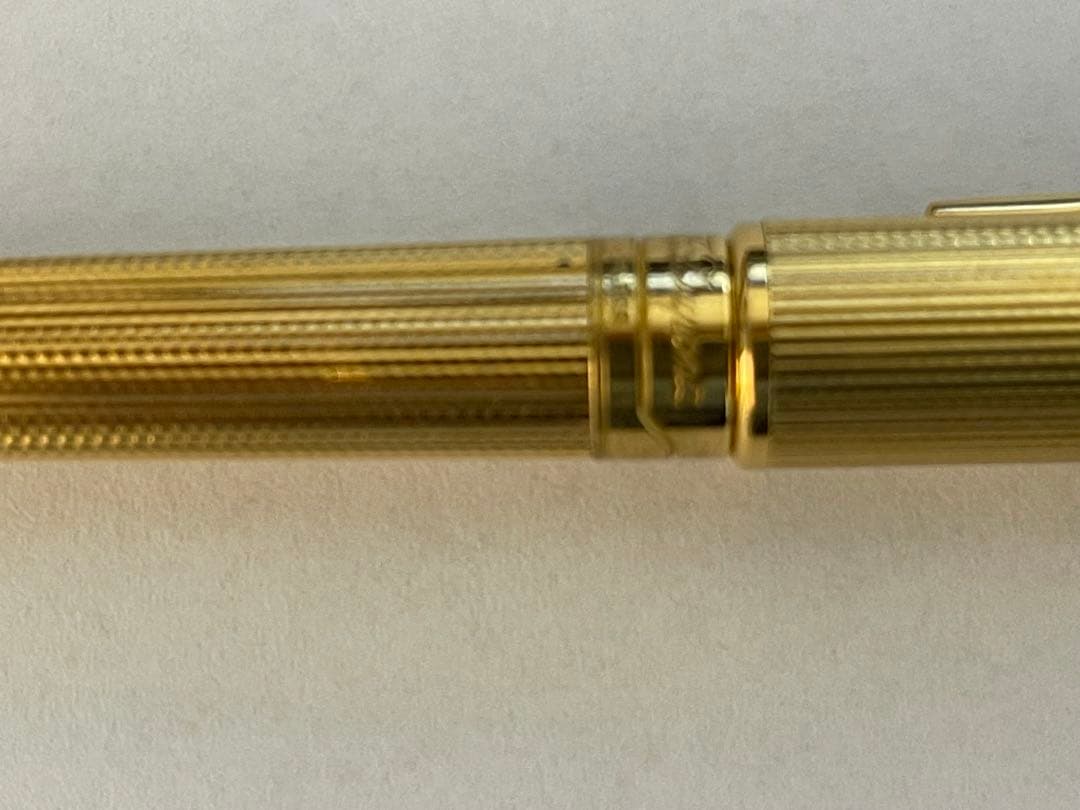 S.T Dupont オランピオ ゴールド ストライプボールペン