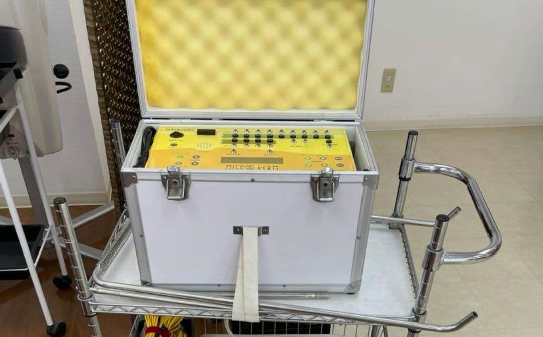 デジタルパーマ本体、ロッド、パッドセット　Microperm