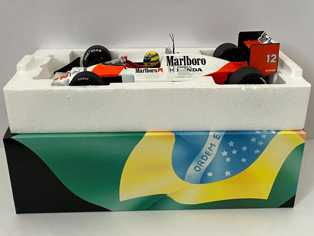 ミニチャンプス 1/18 McLaren MP4/4 A.セナ 1988 箱付