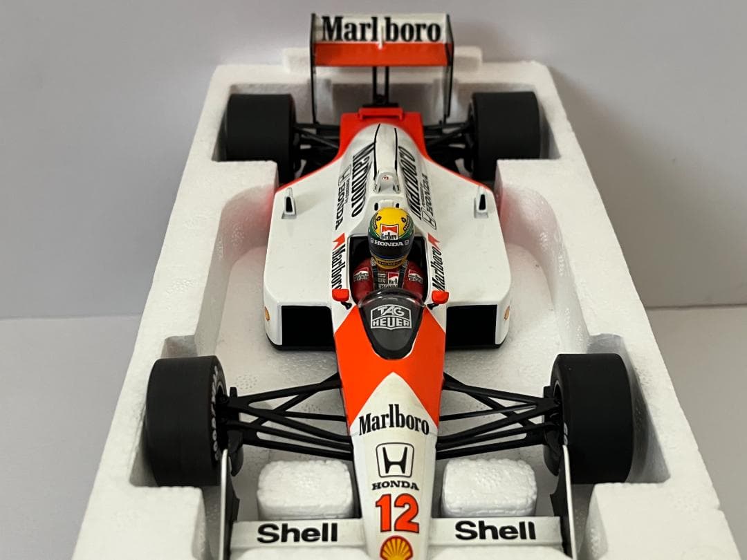 ミニチャンプス 1/18 McLaren MP4/4 A.セナ 1988 箱付