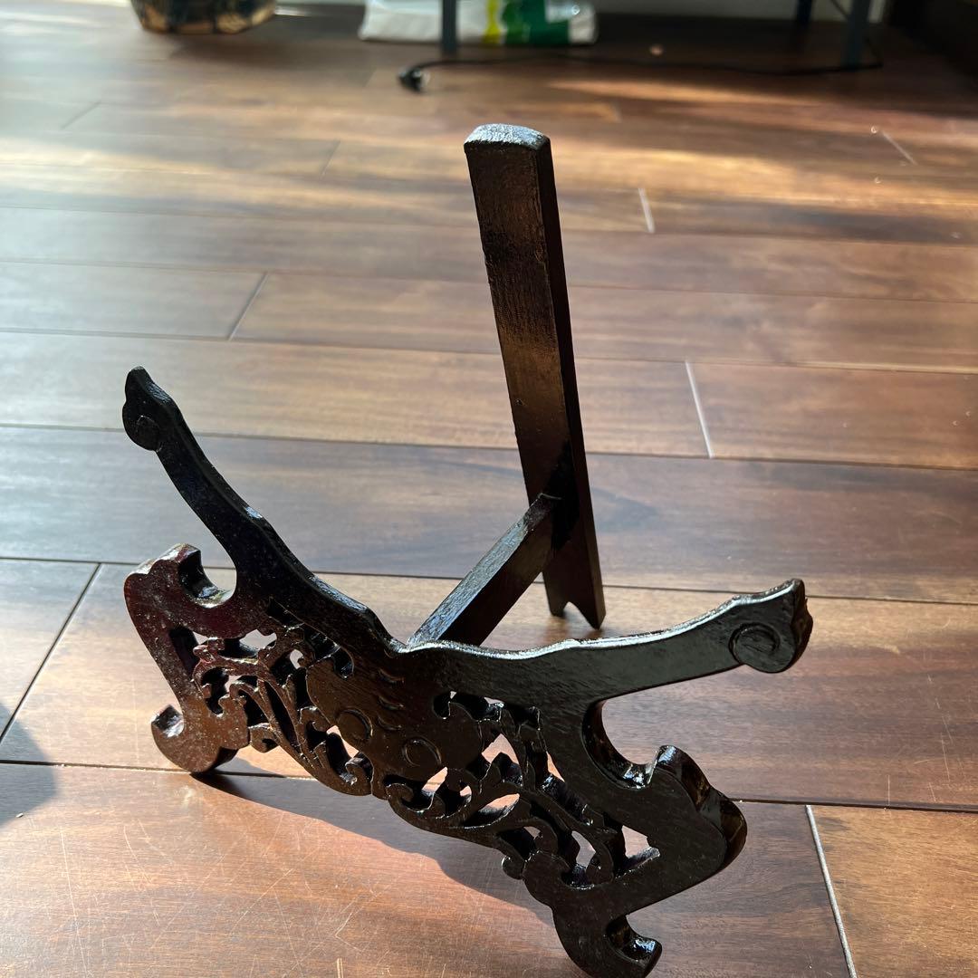 北京彫漆　漆器 菓子器 ドラゴン彫刻付き