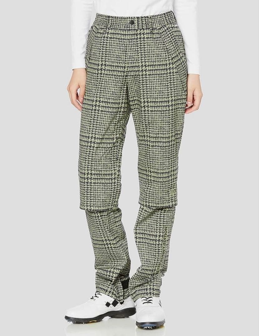 新品 パーリーゲイツ マスターバニー 千鳥格子柄 レインウェア セットアップ ０