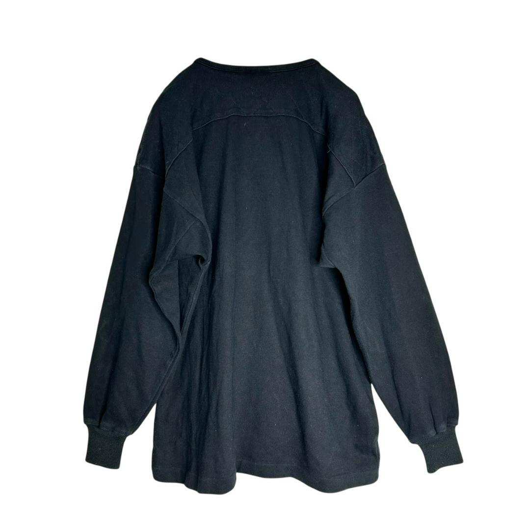 貴重 90s カンタベリー オールブラックス　レースアップ　ラガーシャツ　M　黒