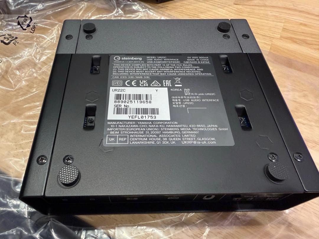 新品同様 steinberg UR22C USBオーディオインターフェイス