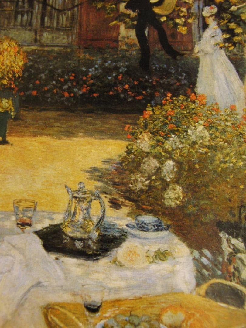 クロード・モネ、「The Luncheon」、厳選、希少大判画集・額装画