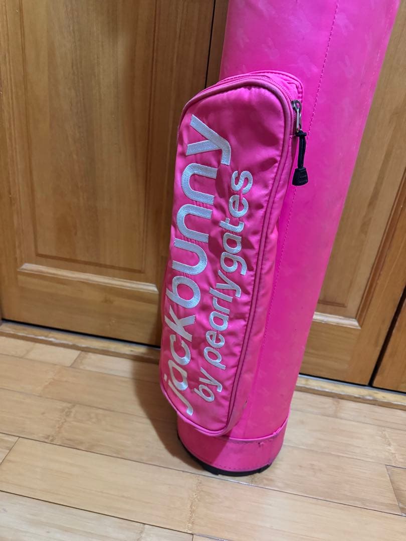 3点セットキャディバッグ ピンク　ジャックバニー　パター&ドライバーカバー